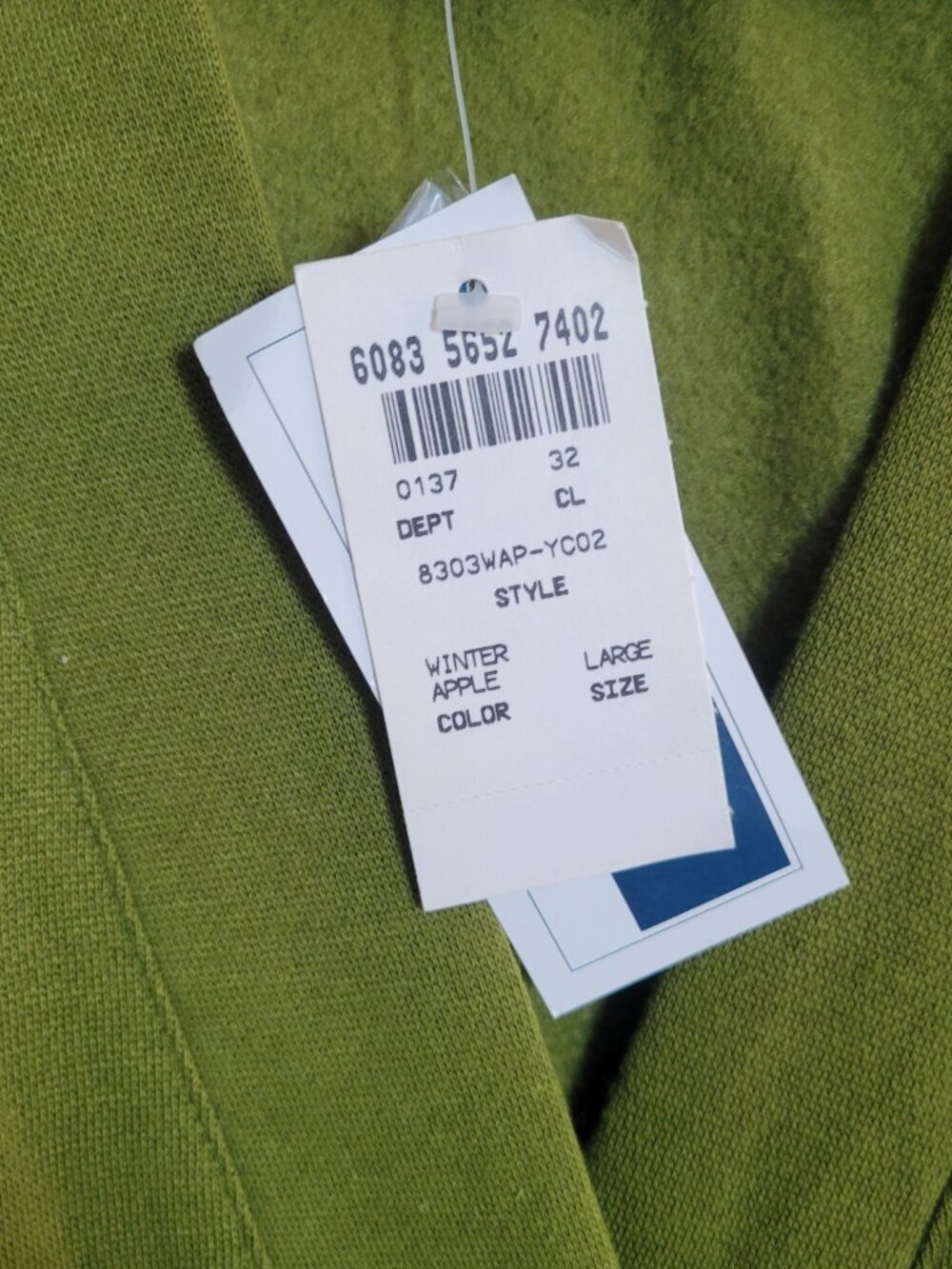 Vintage Jennifer Moore Activewear Olive Green Cardigan – NWT – Size L - Picture 5 of 14
